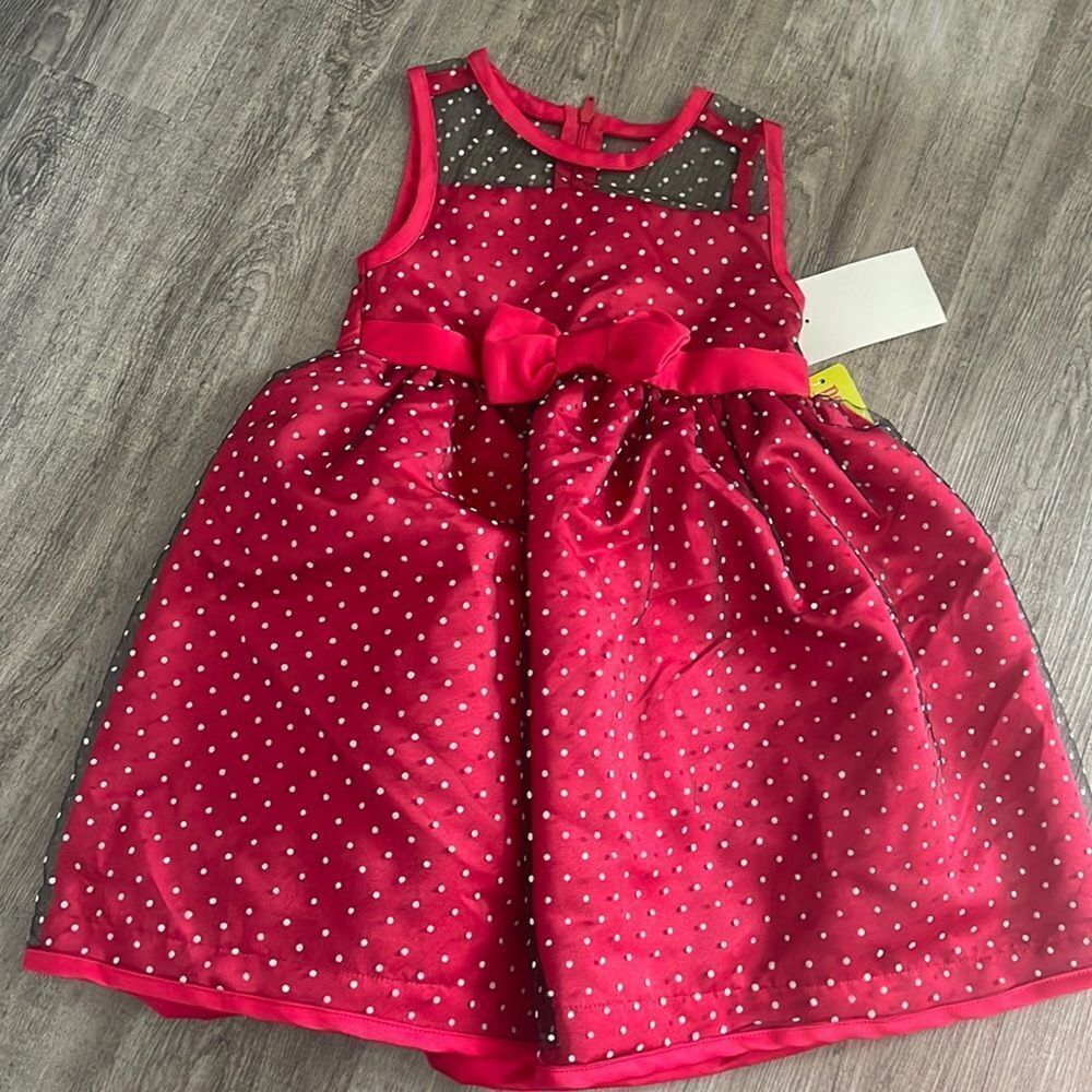 Penelope Mack red n white polka dot dress